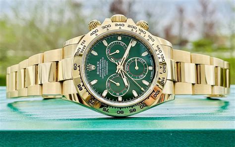 rolex daytona green dial for sale